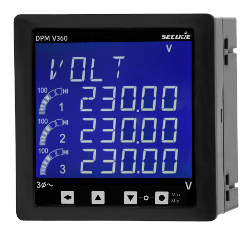 Voltímetro Digital a Panel, Rish DPM 48x96 AC, 0-500Vac